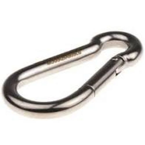 MOSQUETON SEGURIDAD MUELLE A/INOX 4mm