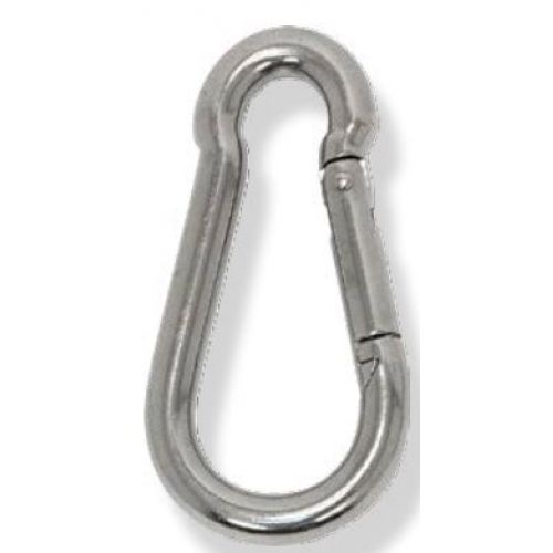MOSQUETON SEGURIDAD MUELLE A/INOX 5mm