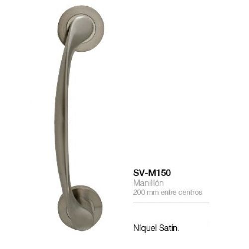 MANILLON C/ROSETA NIQUEL SATINADO
