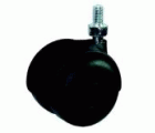 RUEDA SILLON M8 NEGRA 50mm