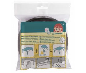 PERFIL MULTIUSOS 1MX80mm ALTURA  MARRON ADHES