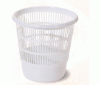 PAPELERA REJILLA PLASTICO GRIS 16L TES