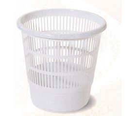 PAPELERA REJILLA PLASTICO GRIS 16L TES