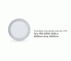 DOWNLIGHT EMPOTRAR LED REDONDO 18W GRIS