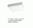 DOWNLIGHT SUPERFICIE CUADRADO 24W 4200K