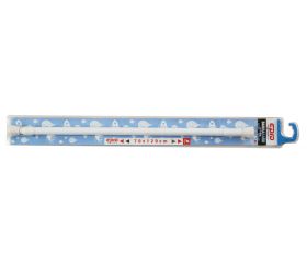BARRA CORTINA BAÑO 70X120CM RECTA BLANCA