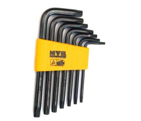 JGO 7 LLAVES TORX T10-T40 NIVEL