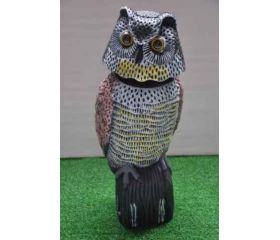 BUHO EOLICO JARDIN 18,5X17,5X41CM NATUUR