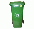 CONTENEDOR BASURA 120L C/RUEDAS VERDE