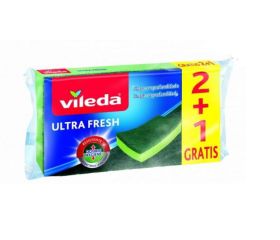 ESTROPAJO ULTRA FRESH 2+1 ANTIBACTERIAS VILEDA