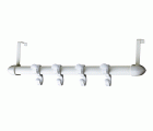 COLGADOR 4 GANCHOS P/PUERTA BLANCO