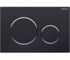 PLACA ACCION NEGRO CROMO BRILLO SIGMA 20 GEBERIT
