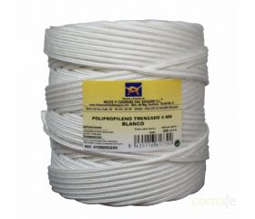 MT CUERDA PP TRENZADA 5mm BLANCA (200M)