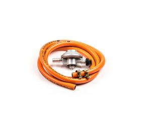 REGULADOR GAS C/MANGU 1,5M+2 ABRAZ BOTELLA AZUL