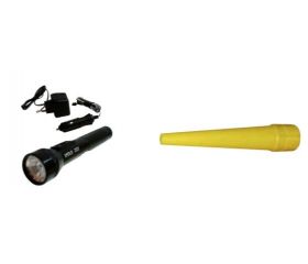 LINTERNA LED BASIC RECAR 12/220V 3W+CONO AMARILO