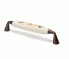 ASA DE 96mm PORCELANA DECORADO MARRON