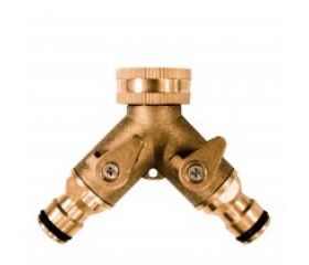 DERIVACION LATON 2 TOMAS P/GRIFO 3/4