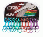 MOSQUETON METALICO 45mm COLORES
