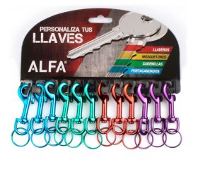 MOSQUETON METALICO 45mm COLORES