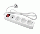 BASE MULTIPLE 4T C/CABLE 3M INTER BLANCO