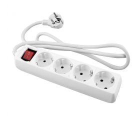 BASE MULTIPLE 4T C/CABLE 3M INTER BLANCO