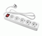 BASE MULTIPLE 5T C/CABLE 3M INTER BLANCO