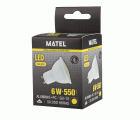 BOMBILLA LED DICROICA 120º GU10 6w CALIDA
