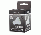 BOMBILLA LED DICROICA 120º GU10 6w FRIA