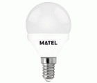 LAMPARA LED ESFERICA E14 5W CALIDA