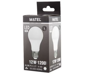 BOMBILLA LED STANDARD ALUM.PC E27 12w FRIA