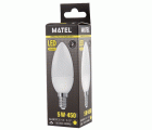 BOMBILLA LED VELA ALUM PC E14 5w CALIDA