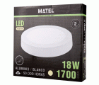 DOWNLIGHT LED SUPERFICIE REDONDO BLANCO 18W