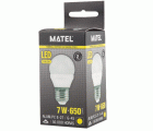 LAMPARA ESFERICA LED E27 7W CALIDA
