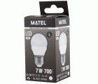 LAMPARA LED ESFERICA E27 7W FRIA