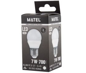 LAMPARA LED ESFERICA E27 7W FRIA