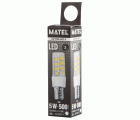 BOMBILLA LED TUBULAR E14 5w 360º FRIA