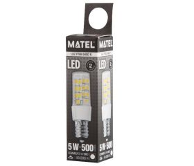BOMBILLA LED TUBULAR E14 5w 360º FRIA