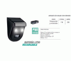 APLIQUE LED SOLAR SENSOR IP65 16cm 200Lm