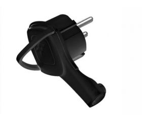 CLAVIJA ACODADA TRANSMUEBLE NEGRA 10-16A ONLEX