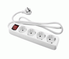 BASE MULTIPLE 4T C/CABLE 5M INTER BLANCA