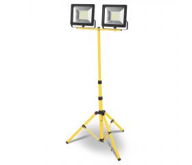 PROYECTOR LED TRIPODE 2X50W 5M IP65 MATEL
