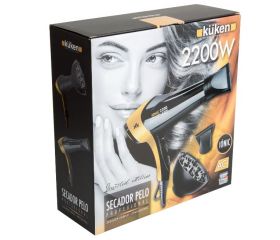 SECADOR PELO 2200W AC NEGRO/DORADO KUKEN