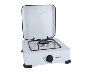 COCINA GAS 1 FUEGO ESMALTADA BLANCA