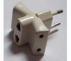 ADAPTADOR 10A 4mm 3 TOMAS