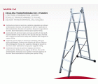 ESCALERA ALUMINIO TRANSFORMABLE 2X12