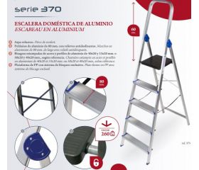 ESCALERA DOMESTICA ALUMINIO 3 PELD S300N