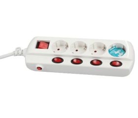 BASE MULTIPLE 4T+MULTI-INTERR 1,50M BLANCO