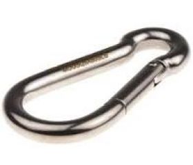 MOSQUETON SEGURIDAD MUELLE A/INOX 4mm