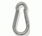 MOSQUETON SEGURIDAD MUELLE A/INOX 5mm