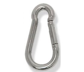 MOSQUETON SEGURIDAD MUELLE A/INOX 5mm